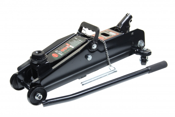 Домкрат гидравлический RF-TR30002 подкатной 3т с фиксацией+резиновая накладка (h min 135мм h max 385мм), в кейсе ROCKFORCE /1