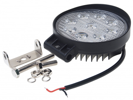 Фара рабочего света круглая W-827S 9LED дальний свет 27W (115х130x45мм) 10-30V ВЫМПЕЛ /1/20