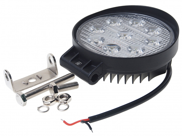 Фара рабочего света круглая W-827S 9LED дальний свет 27W (115х130x45мм) 10-30V ВЫМПЕЛ /1/20 Фара рабочего света круглая W-827S 9LED дальний свет 27W (115х130x45мм) 10-30V ВЫМПЕЛ /1/20