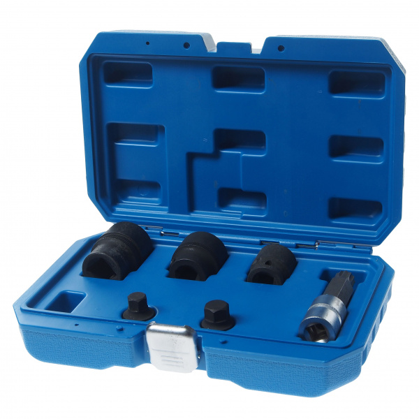 Набор головок RF-40915 для ступичных гаек автомобилей группы VAG, 6пр.(24,30,32мм-12гр; М18 1/2"; Н14,Н17 1/2"), в кейсе ROCKFORCE /1 Набор головок RF-40915 для ступичных гаек автомобилей группы VAG, 6пр.(24,30,32мм-12гр; М18 1/2"; Н14,Н17 1/2"), в кейсе ROCKFORCE /1