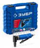 ЗУБР набор в кейсе: угловая цанговая пневмошлифмашина, 10 шарошек и оснастка, ПРОФЕССИОНАЛ (64337-H)
