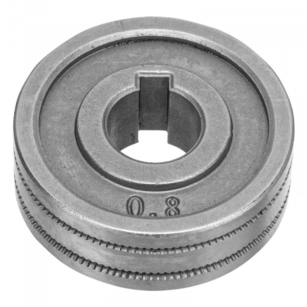 Подающий ролик, зубчатый профиль под флюсовую проволоку 0,8-1мм, 2 шт Denzel Подающий ролик, зубчатый профиль под флюсовую проволоку 0,8-1мм, 2 шт Denzel