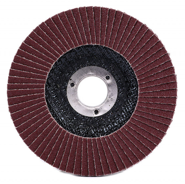 Круг MESSER шлифовальный лепестковый торцевой плоский (электрокорунд) А60(П) 125х22