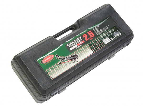 Домкрат гидравлический RF-TH22501C подкатной 2,5т с фиксацией(h min 140мм, h max 387мм) в кейсе ROCKFORCE /1