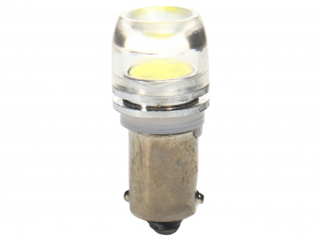 Автолампа T4W (BA9s) 1 SMD 7080 WHITE 6000K 60лм   12V MEGAPOWER /10 /100