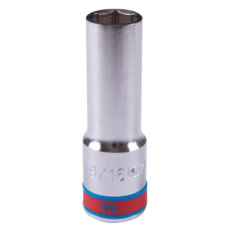 Головка торцевая глубокая шестигранная 1/2", 9/16", дюймовая KING TONY 423518S
