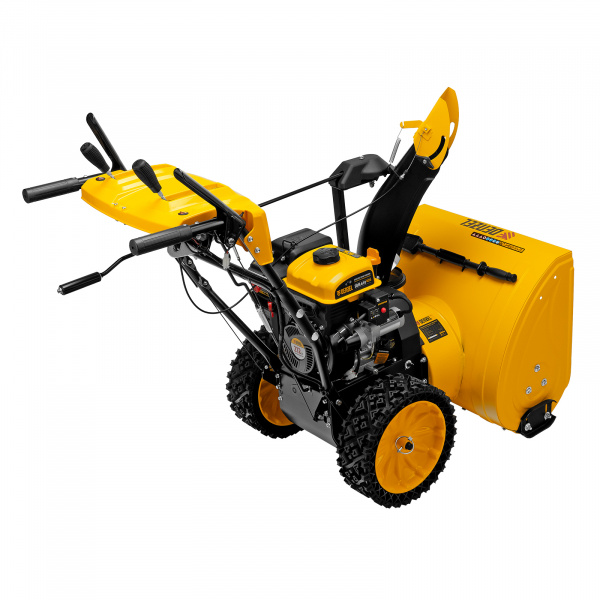 Бензиновая снегоуборочная машина SBM 610S PRO, 212 cc, электростартер, фара, обогрев Denzel 