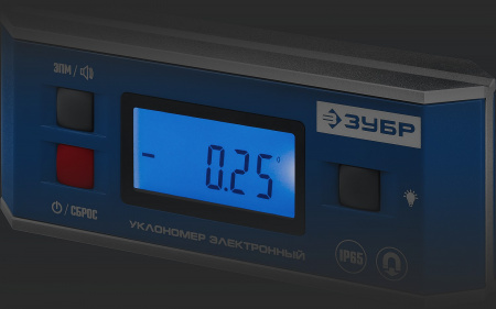 ЗУБР МИНИ, 0 - 90°, ±0.05°, электронный уровень-уклономер, Профессионал (34745)