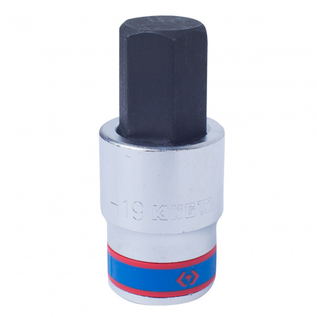 Насадка (бита) торцевая 1/2", Hex, 19 мм, L = 66 мм KING TONY 402519 Насадка (бита) торцевая 1/2", Hex, 19 мм, L = 66 мм KING TONY 402519