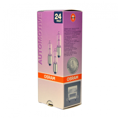 Автолампа H21W (BAY9s) HALOGEN 24V OSRAM /10/50