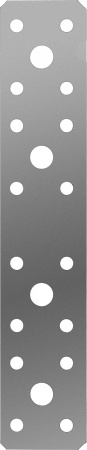 ЗУБР КП-2.0, 180 x 35 x 2 мм, цинк, крепежная пластина (310236-180-35)