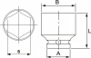 JTC Головка торцевая 1/2" 39мм ударная L=48мм JTC JTC Головка торцевая 1/2" 39мм ударная L=48мм JTC