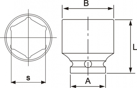 JTC Головка торцевая 1/2" 39мм ударная L=48мм JTC JTC Головка торцевая 1/2" 39мм ударная L=48мм JTC