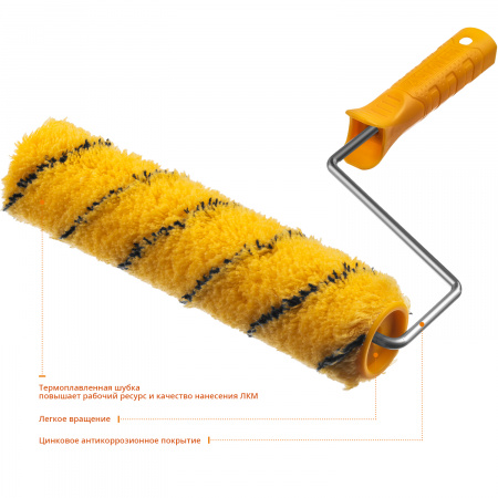 STAYER DUALON, 40 х 240 мм, бюгель 6 мм, ворс 12 мм, полиакрил, все виды ЛКМ, малярный валик (03184-24)