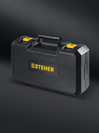 STEHER BOS-25 Duo, d125 / d150 мм, 2.5 мм, 350 Вт, бесщеточная орбитально-шлифовальная машина, кейс (BOS-25)
