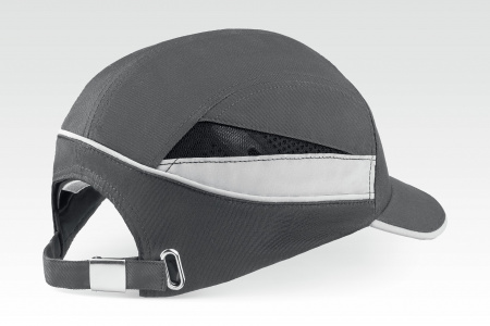 ЗУБР БИНОМ, серая, ударопрочный корпус, укороченный козырёк 55мм, размер от 54 до 59см, защитная каскетка, Профессионал (11097)