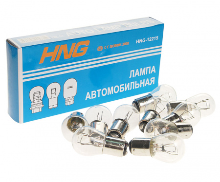 Автолампа P21/5W (BAY15d) 12V HNG /10/1000