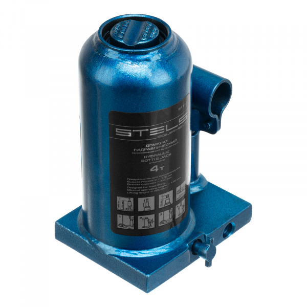 Домкрат гидравлический бутылочный телескопический, 4 т, H подъема 170-420 мм Stels