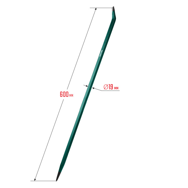 KRAFTOOL 600 мм, 19 мм, монтажный лом (21807-60)