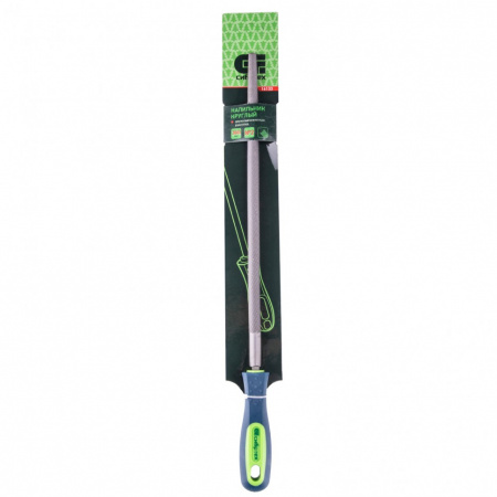 Напильник, 300 мм, круглый, двухкомпонентная рукоятка, №2 Сибртех