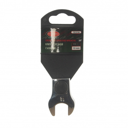 Ключ рожковый 13мм RF-751313A съемный 3/8", на пластиковом держателе ROCKFORCE /1