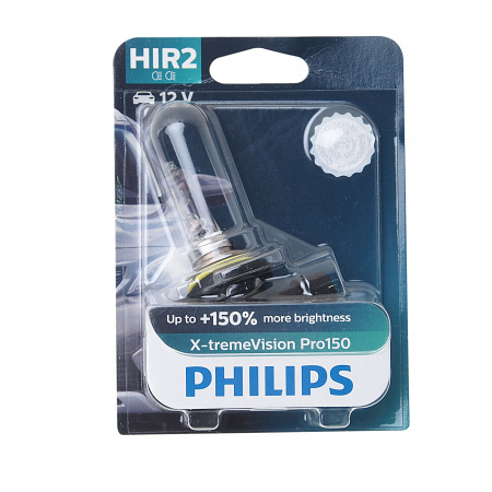 Автолампа HIR2 (55) PX22d+150% X-tremeVision Pro150 (блистер) 12V PHILIPS /1/5