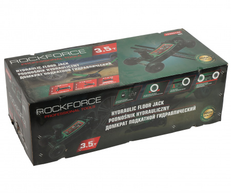 Домкрат гидравлический RF-T830018ZMT подкатной 3,5т (h min 155мм.h max 710мм) ROCKFORCE /1