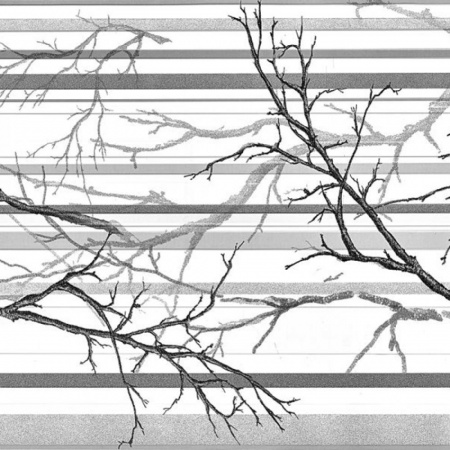 Панель стеновая ПВХ ветка серая 0,96х0,48м Регул (10)