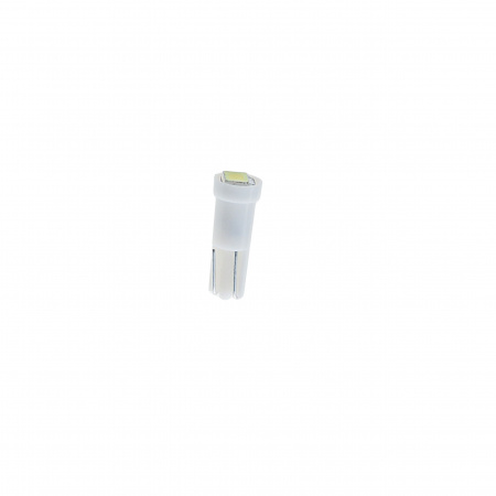 Автолампа T5 (W2*4.6d) 1 SMD 3528  WHITE 6000K 18лм  24V MEGAPOWER /10 /100