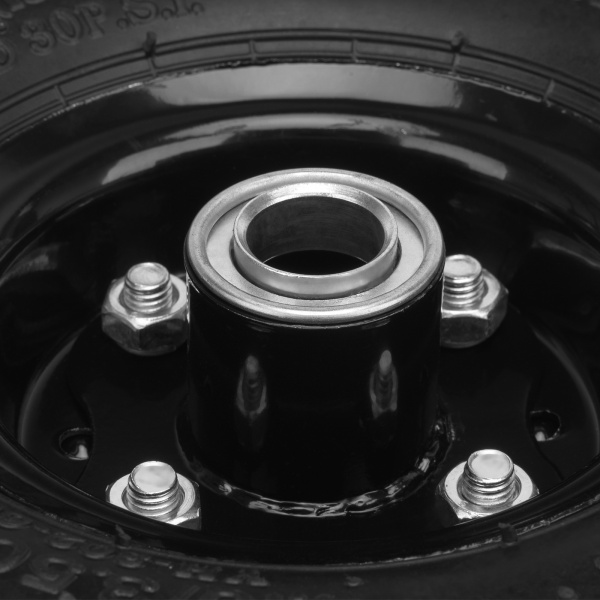 Колесо пневматическое 4.10/3.50-4, колесо D 260 мм. внутренний подшипник D 20 мм, длина оси 50 мм Palisad Колесо пневматическое 4.10/3.50-4, колесо D 260 мм. внутренний подшипник D 20 мм, длина оси 50 мм Palisad