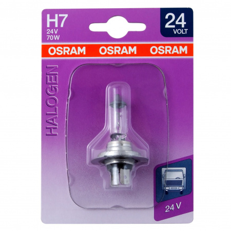 Автолампа H7 (70) PX26d (блистер) 24V OSRAM /1/10