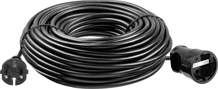 ЗУБР ПВС-207-Ш, ПВС, 2 x 0.75 мм2, 30 м, 2200 Вт, силовой удлинитель-шнур (55023-30)