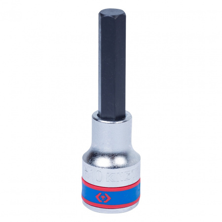 Насадка (бита) торцевая 1/2", Hex, 10 мм, L = 80 мм KING TONY 403510