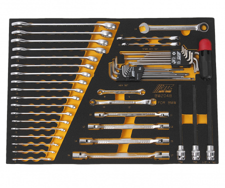 JTC Набор инструментов 48 предмета слесарно-монтажный (BMW) в ложементе JTC JTC Набор инструментов 48 предмета слесарно-монтажный (BMW) в ложементе JTC