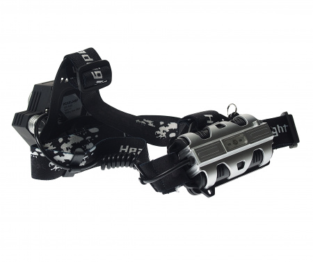 Фонарь RF-01157  светодиодный аккумуляторный налобный(5W LED,500Lm,2000mAh,зарядка12V,время раб.4ч,время заряд.5ч,синий/белый/желтый свет) ROCKFORCE /