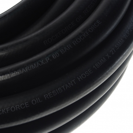 Шланг RF-AHC-55/3C резиновый армированый бензо-маслостойкий 18х27.5ммх15м(раб.давл.20bar,max60bar,-30C°+70C°,DIN20018) ROCKFORCE /1