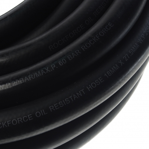 Шланг RF-AHC-55/3C резиновый армированый бензо-маслостойкий 18х27.5ммх15м(раб.давл.20bar,max60bar,-30C°+70C°,DIN20018) ROCKFORCE /1