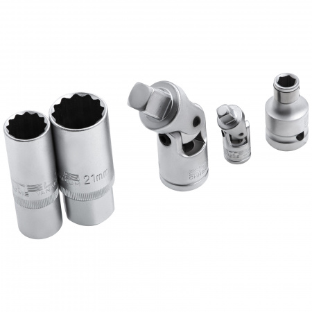 Набор инструментов 1/2", 1/4", CrV, 12 гранные головки, пластиковый кейс, 94 предмета Stels