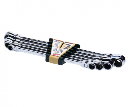 JTC Набор ключей накидных трещоточных удлиненных JTC