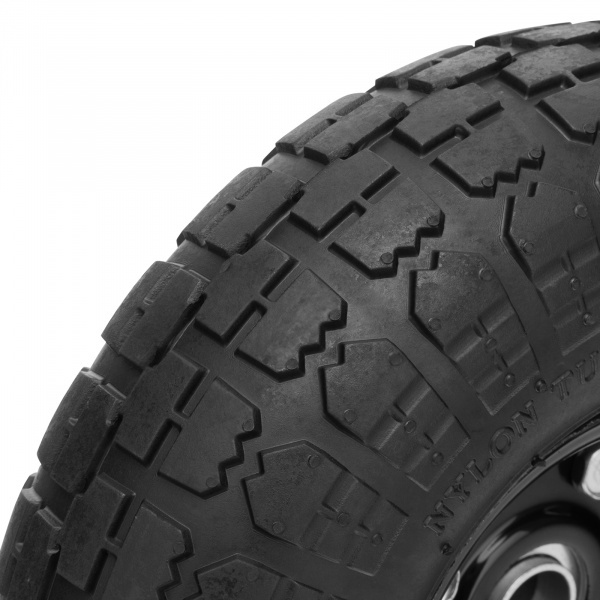 Колесо пневматическое 4.10/3.50-4, колесо D 260 мм. внутренний подшипник D 20 мм, длина оси 50 мм Palisad Колесо пневматическое 4.10/3.50-4, колесо D 260 мм. внутренний подшипник D 20 мм, длина оси 50 мм Palisad