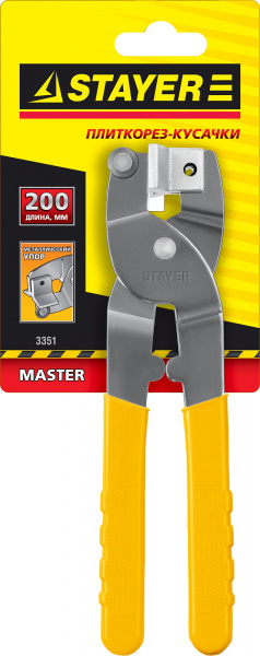 STAYER 200 мм, металлический, карбид вольфрама, плиткорез-кусачки (3351)