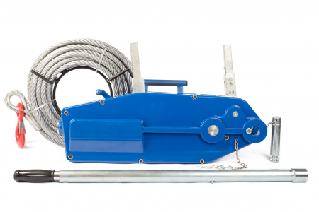 Лебедка рычажная тросовая TOR МТМ 800 0,8 т L=20м (стальной корпус)