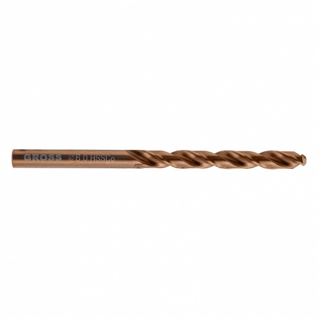 Сверло спиральное по металлу, 6 мм, HSS-Co Gross