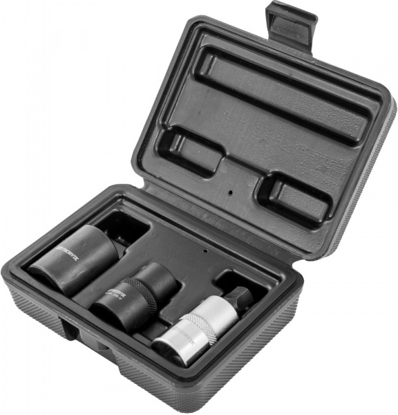 PBCSS3 Набор головок торцевых и насадки со вставкой-битой с пятигранным профилем для обслуживания тормозных механизмов 1/2"DR, 3 предмета PBCSS3 Набор головок торцевых и насадки со вставкой-битой с пятигранным профилем для обслуживания тормозных механизмов 1/2"DR, 3 предмета