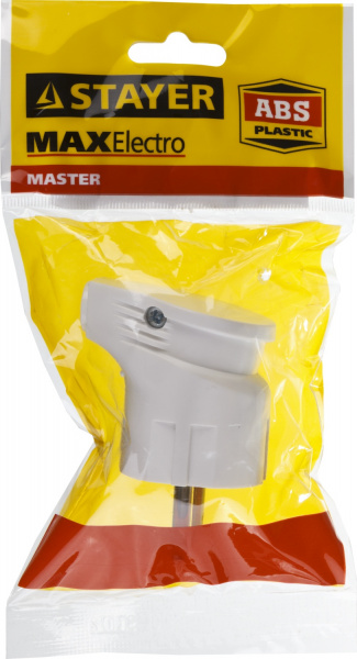 STAYER MAXElectro, белая, 16 А/220 В, 1300 Вт, угловая вилка (55161-W)
