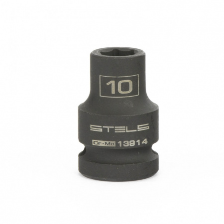 Головка ударная шестигранная, 10 мм, 1/2, CrMo Stels