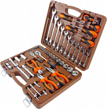 OMT55S Набор инструмента универсальный 1/4", 1/2"DR, 55 предметов