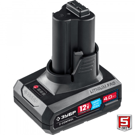 ЗУБР 12 В, 40 Н·м, 2 АКБ тип Т7 (4 А·ч), дрель-шуруповерт, сумка, Профессионал (DL-121-42)