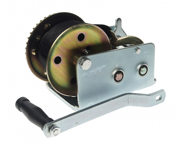 Лебедка RF-TRT1301S ручная барабанная двухскоростная, 1300кг (нейлоновый ремень, ширина ремня-50мм, длина ремня-10м) ROCKFORCE /1