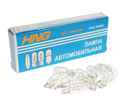Автолампа W5W (W2.1x9.5d) 24V HNG /10/5000